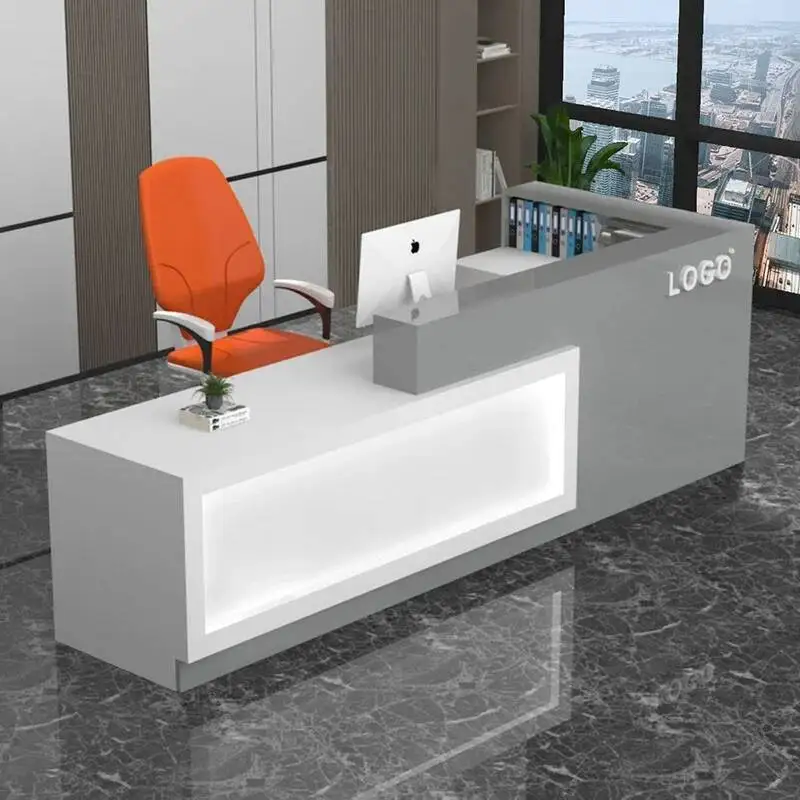 

Salon Clothing Indoor Table Reception Counter Distillation Cash Register Desk Table Business Bureau Chambre Hotel Furniture