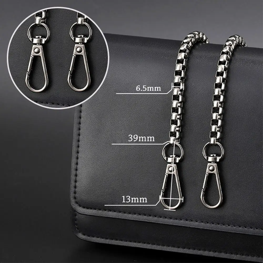 Fashion High Quality 40/60/90cm Shoulder Bag Strap Handbag Handles Long Beaded Chain Shoulder Bag Straps Metal Chain Belt