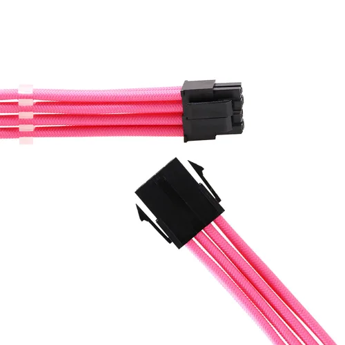 Imagen 2 del producto Cable de extensión de PSU para caja de PC, Kit de Cable de alimentación de 8 pines, GPU, 18awg, ATX, 24 Pines, CPU, Red de piel de serpiente solitaria, 4 en 1/10 colores