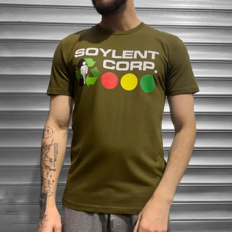 Soylent Green Retro Movie T shirt Vintage Corporation INGSOC 1984 Evil Mens