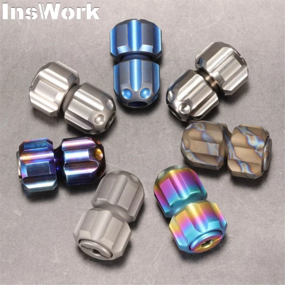 METALGROWL Titanium Alloy Knife Beads Fidget Spinner Bracelet Rope Pendant Decompression Toy EDC