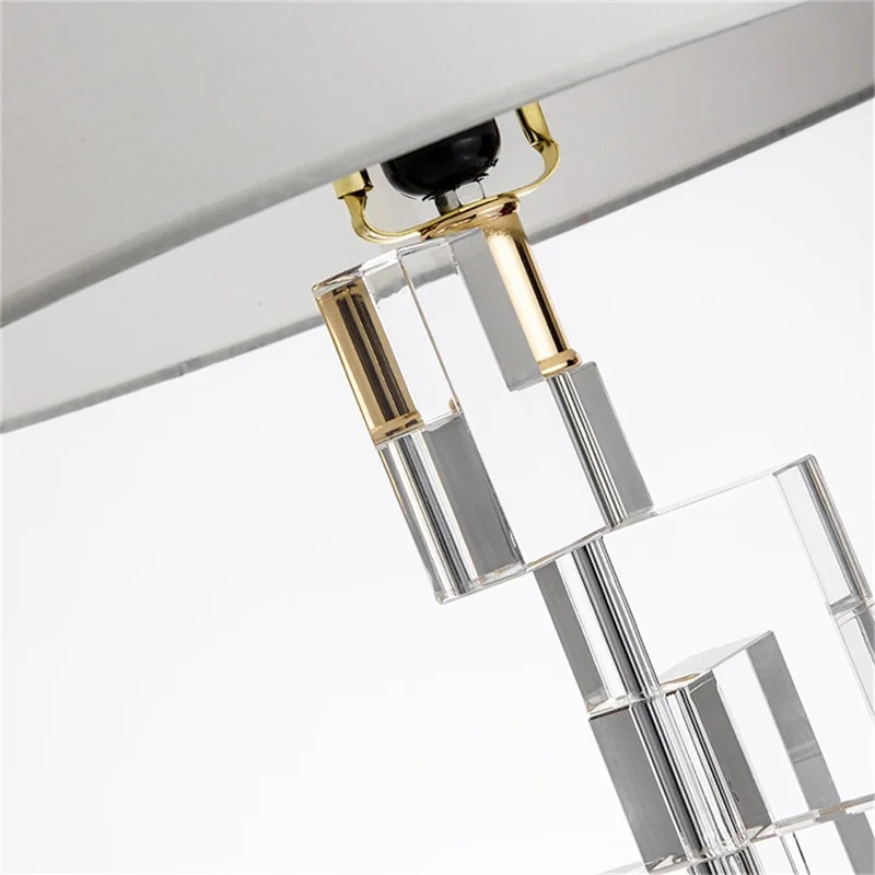 ULANI Nordic Creative Table Lamp Contemporary Crystal LED Decorative Desk Light for Home Bedside Bedroom