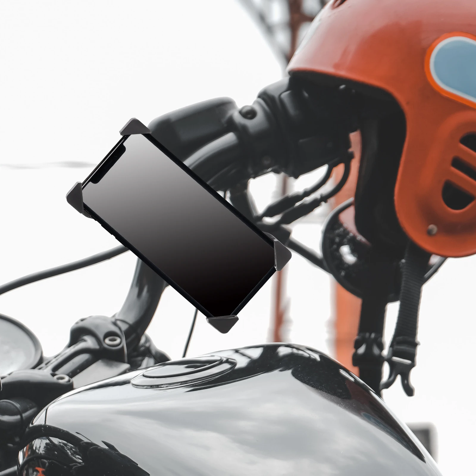 

Motorcycle USB Charging Holder Phone Stand Durable Bike Cell Phone Bracket Adjustable Angle Wear Resistant for Mobile Safe Use