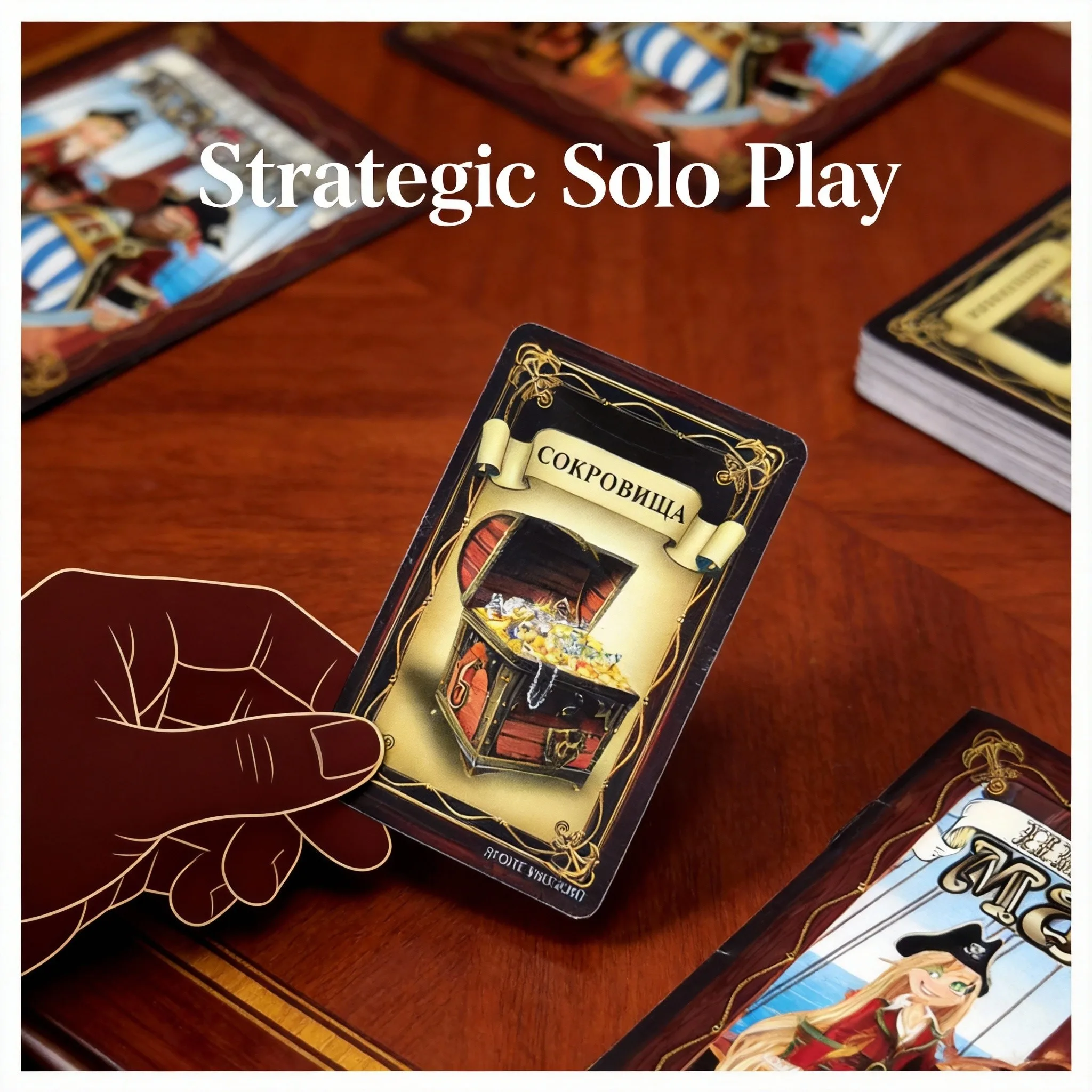 

Премиальная коллекционная настольная игра «Пиратские приключения» — Изысканное исполнение, увлекательный геймплей для любителей стратегий — Русская версия