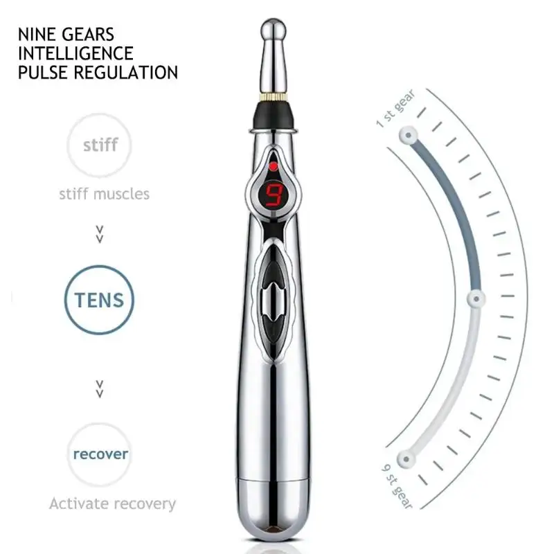 Electronic Meridian Energy Acupuncture Pen Acupoint Stimulator Massage Therapy Tool For Home Body Relief Care - view 5