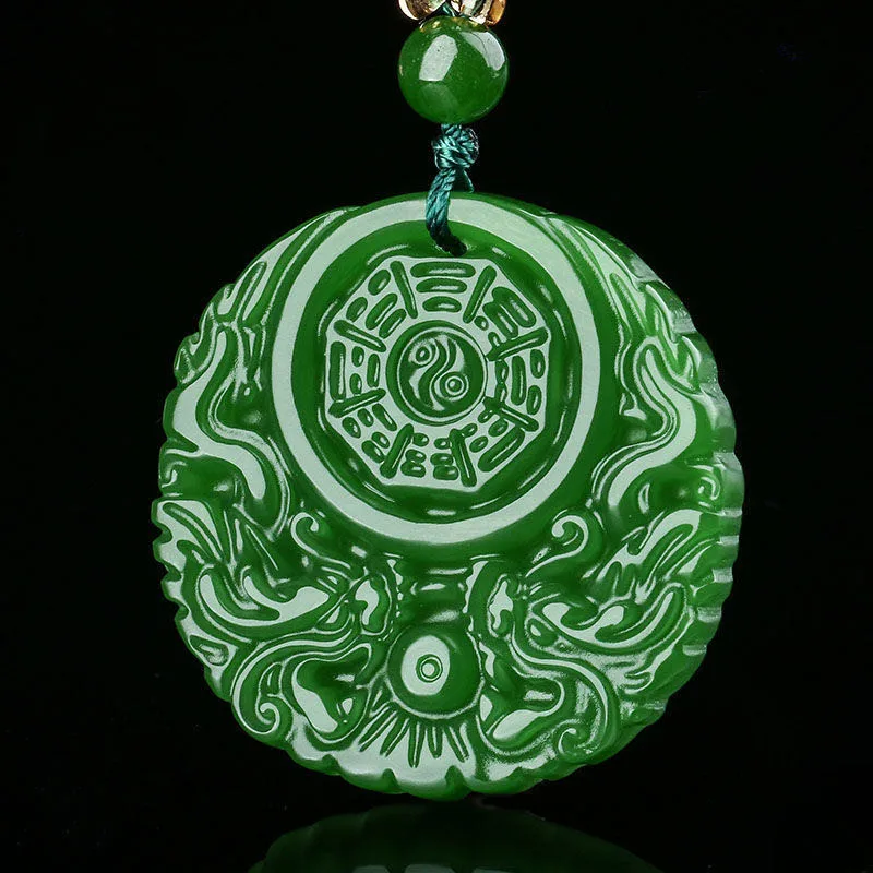 Jade Gossip Pendant Xinjiang Hetian Jade Green Jade Gossip Pendant Outer Mongolia Gossip Pendant Wudao Wholesale