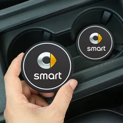 2 sztuki podstawki na wodę mata antypoślizgowa wodoodporna podkładka pod mata na kubki do napojów dla Smart Eq Fortwo Forfour 453 451 452 450