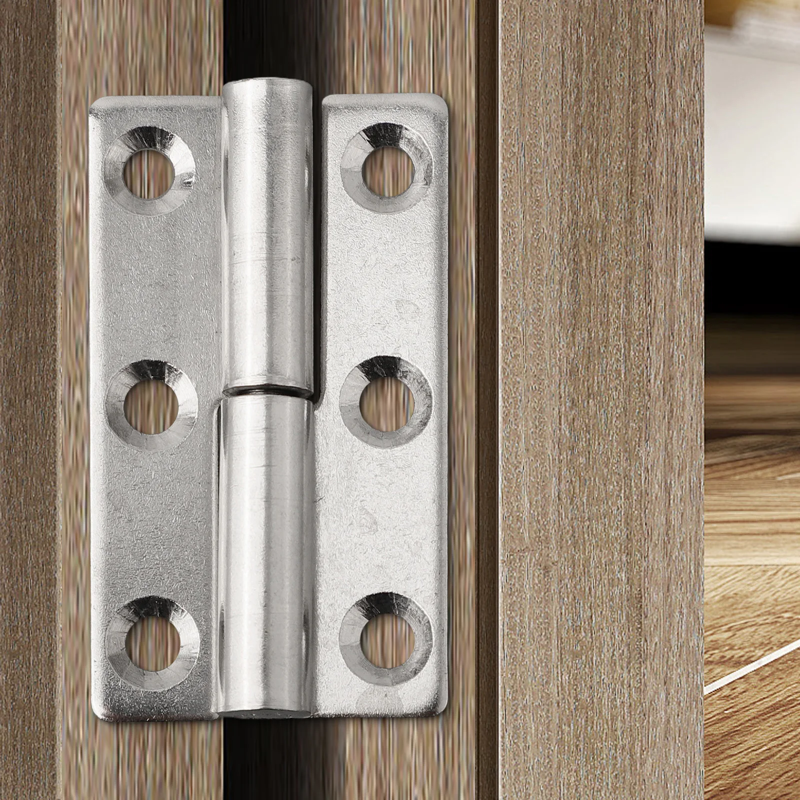 Detachable Door Hinge Removable Stainless Steel Door Connector Stripped Hinge Slip Joint Hinge Industrial Furniture Hardware