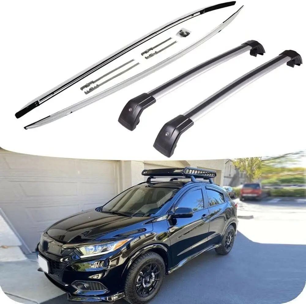 4Pcs Roof Rail Rack Cross Bars Crossbars Fits for Honda 2016-2021 Vezel HRV HR-V