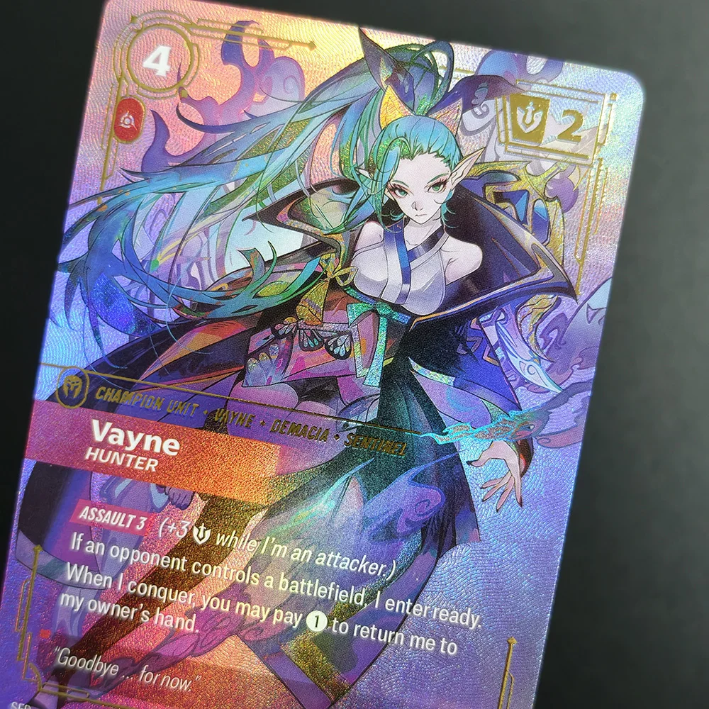 Proxy Riftbound League of Legends Spiritforged SFD Vayne Ahri Irelia Bard Teemo Yone Yasuo Overnumbered Collection Tcg Game Card view 5