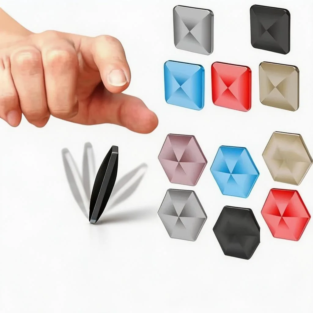 Fun Desktop Hexagonal Square Flip Toy - Fingertip Gyro Pocket Stress Relieving Artifact For Children And Adults Антистресс
