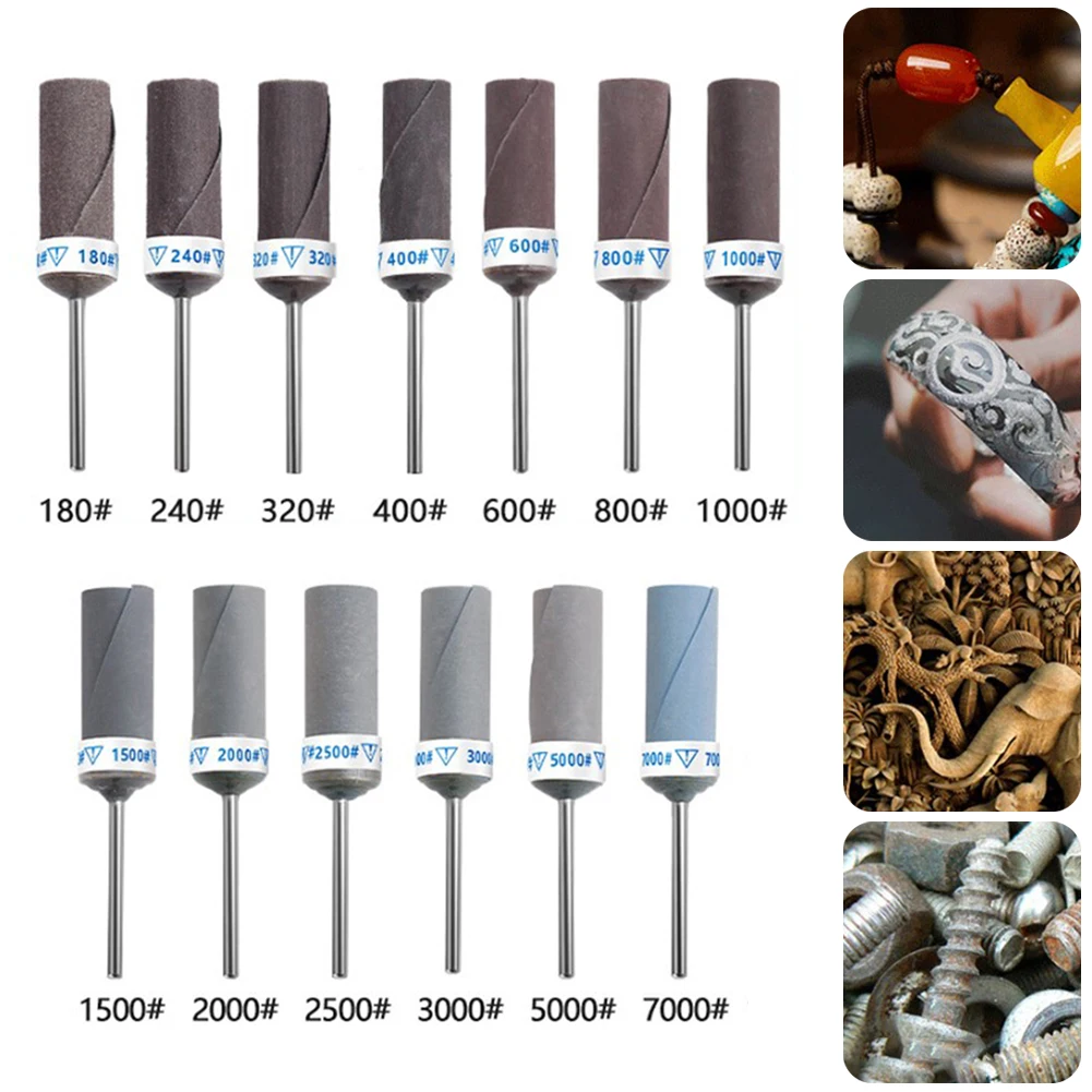 2.35mm Fasce abrasive Tamburo abrasivo Utensili rotanti Mole Testa Bar Rettifica Lucidatura Fasce Ruota Trapano elettrico