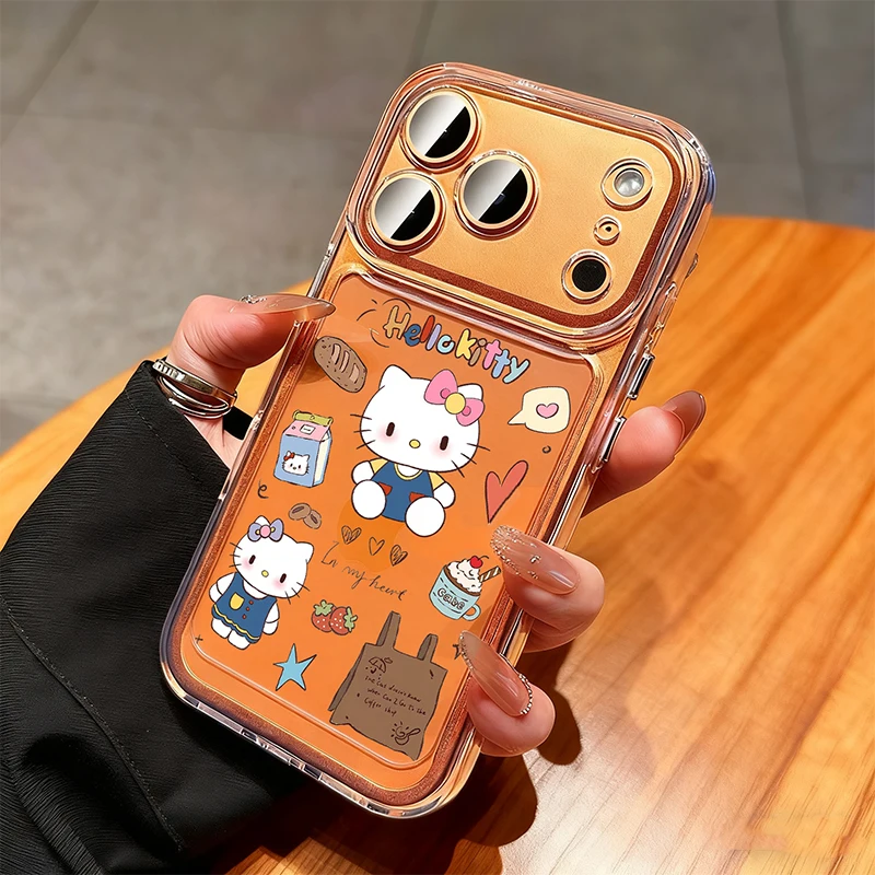 

Cute Hello Kitty Cartoon For Case For iPhone 17 16 15 14 12 13 Pro Max Clear Transparent Cases For iPhone 17 16 Pro 15 13 Cover