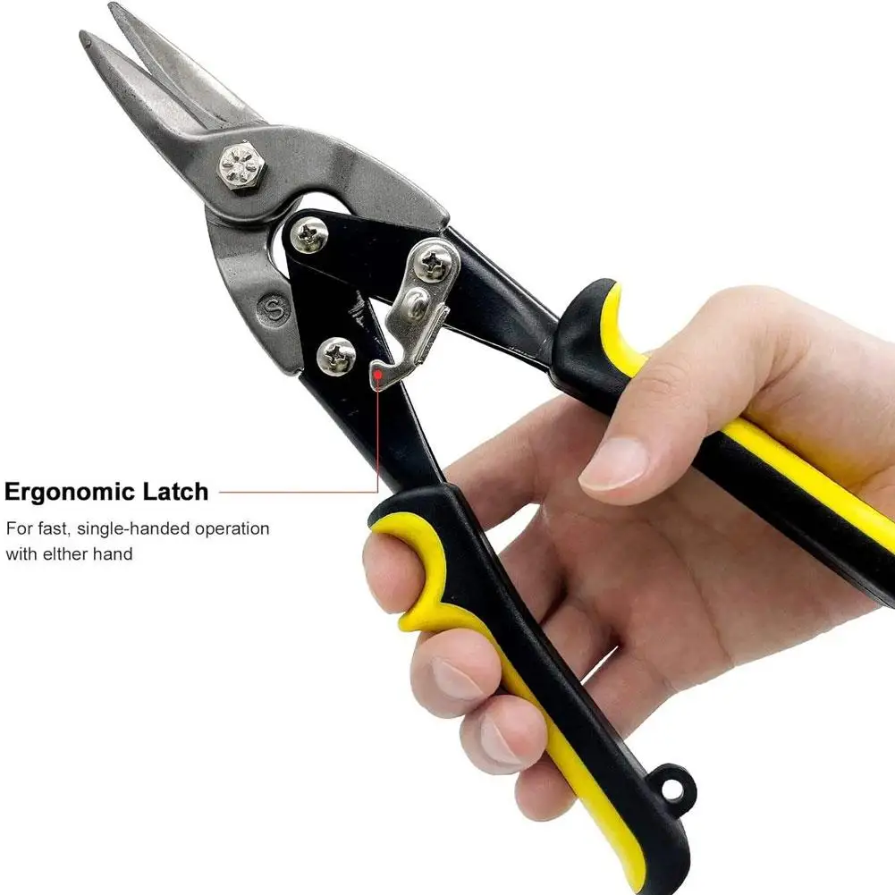NEUE Multifunktionale Eisen Blatt Schere Luftfahrt Zinn Snips Heavy Duty Chrom Vanadium Stahl Metall Cutter Schere Für Schneiden Blatt – Detail 5