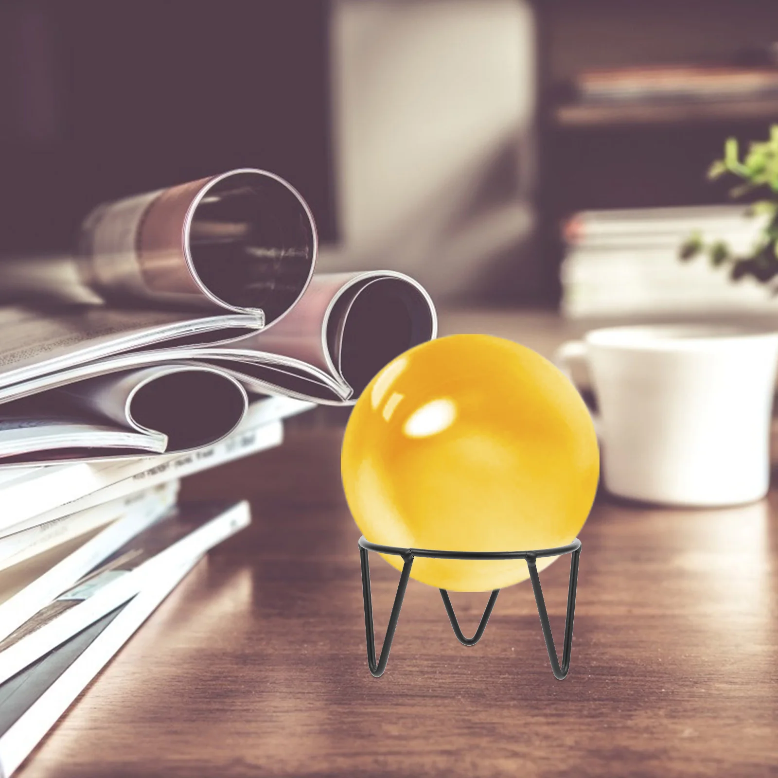 

Iron Crystal Ball Stand Gazing Globe Base Size S Stable Holder Display Rack Sphere Holder Home Decor Garden Display