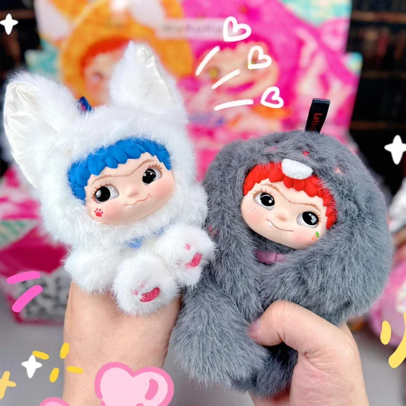

Wakuku Fox & Bunny Trickor Treat Blind Box Cute Wakuku Фигурка Mystery Box Fox Bunny Аниме Плюшевая кукла Брелок Сумка Подвеска
