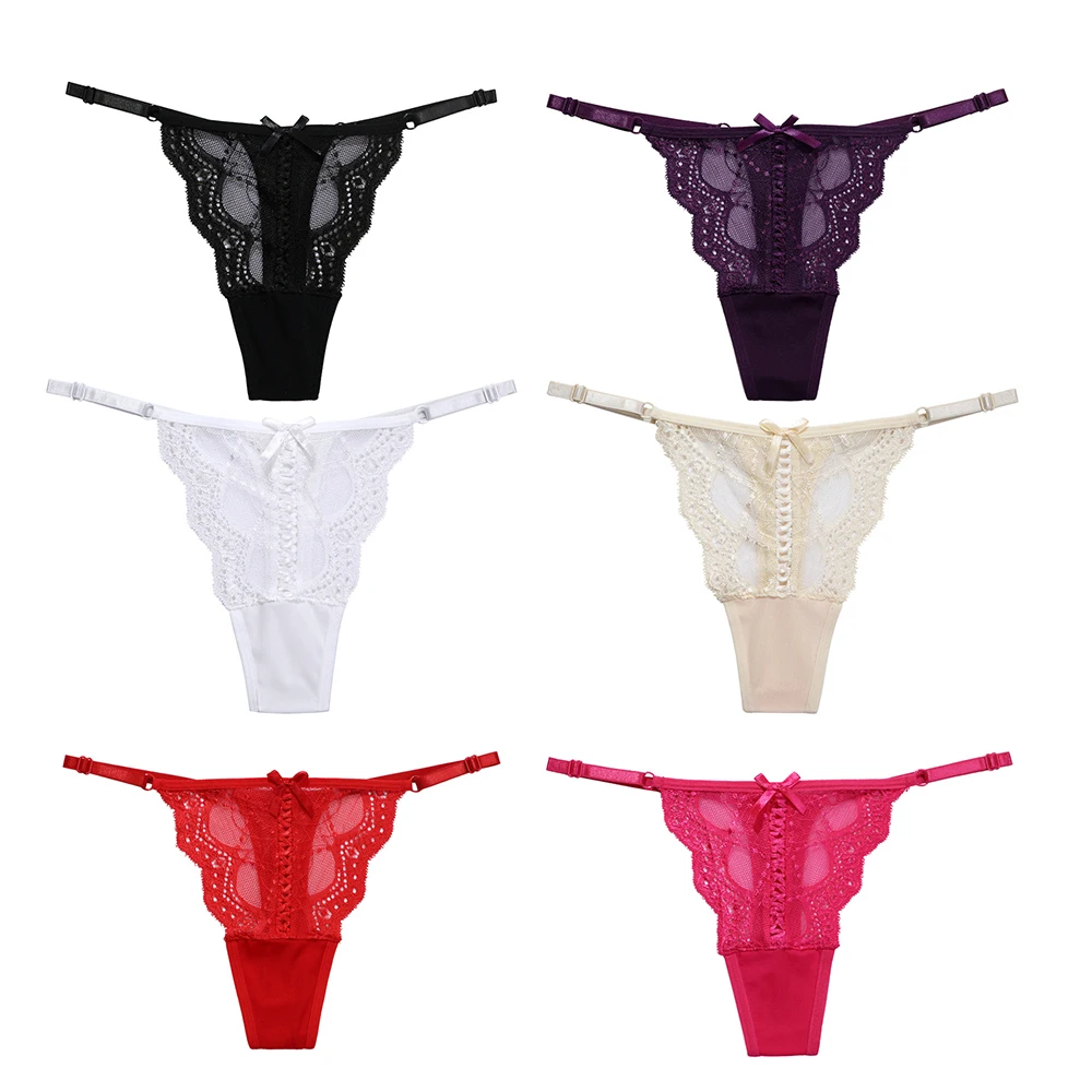 Women's Underwear Japanese Princess Panties Low Waisted Thongs Cross Strap Sexy Hot Lingerie Dressup Comfortable T-pants Bikini