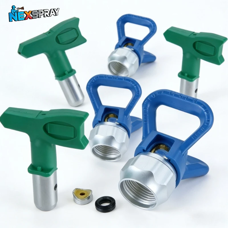 1-8 Series Low Pressure Airless Tips Nozzle With 7/8 Nozzle Guard LP Set suit For Wagner Airless Paint Spray Sprayer Gun tools
