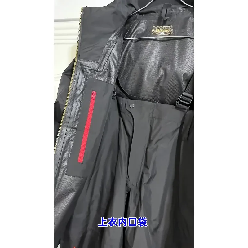 2025 جديد مجموعة ملابس SUNLINE الرجال GOTX سترة مقاوم للماء يندبروف بدلة صيد 3 طبقات الضغط الغراء 4 Seanson ارتداء مجموعة 23901