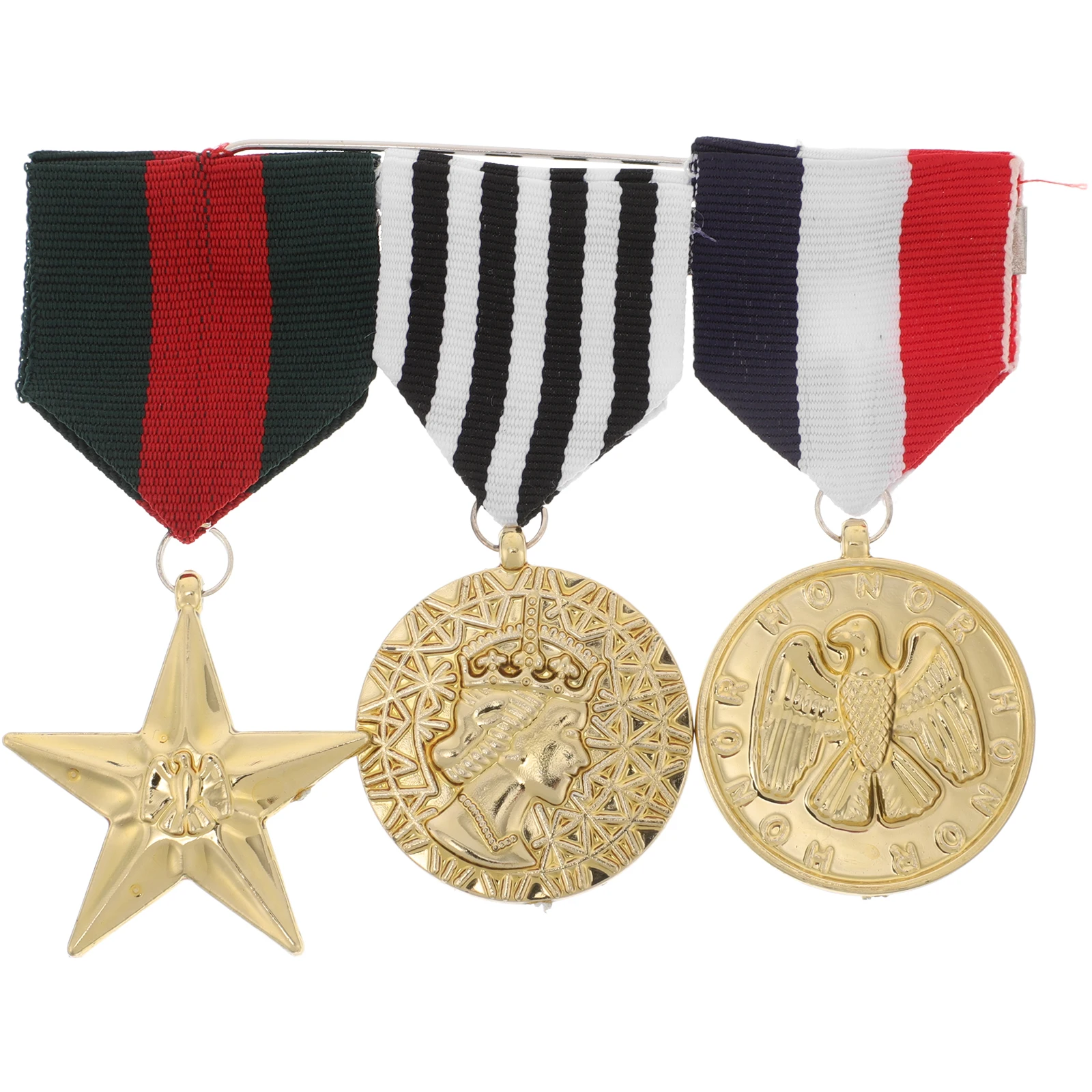 

Medal Props Award Supply Masquerade Athletics Metal Medals with Lanyard Cosplay Awards Cloth Neck