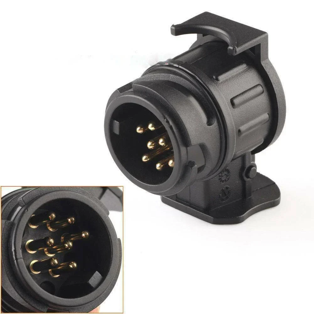 13 To 7 Pin Plug Waterproof Plugs Socket Adapter Protects Connections Adapter Trailer Connector 12V Towbar Towing Durable