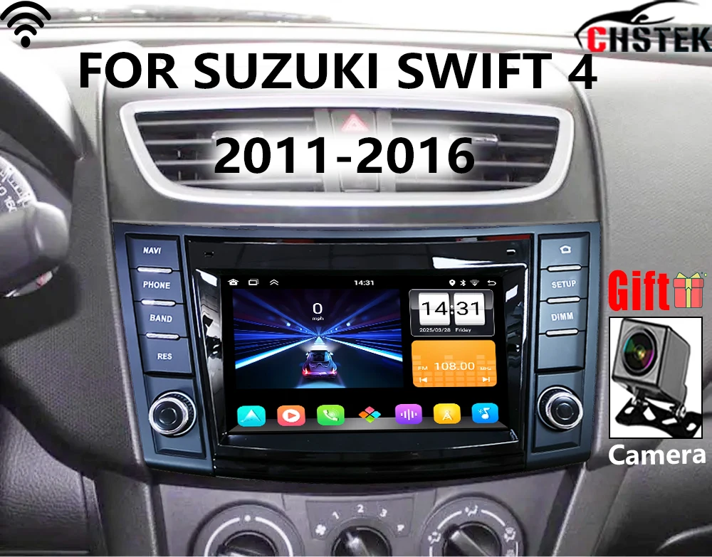 CHSTEK Car OEM For Suzuki Swift 4 2011 2012 2013 2014 2015 2016 Radio Swap Autoradio Replacement Guide GPS WIFI Auto Vedio Media