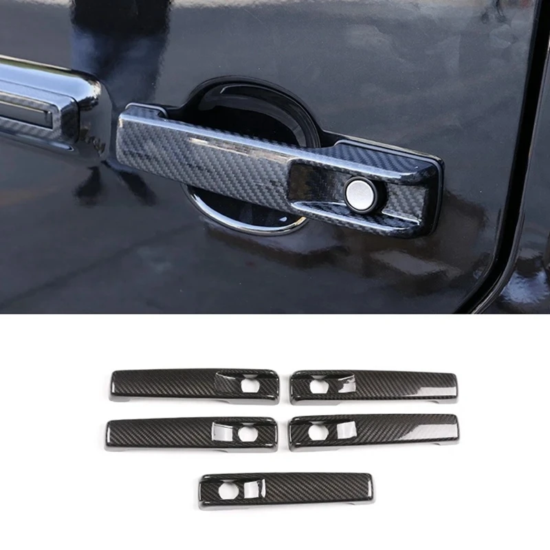 

For Mercedes Benz G Class W463 G65 G63 G500 G550 2019-2022 Dry Carbon Fiber Exterior Door Handle Cover Trim Replacement