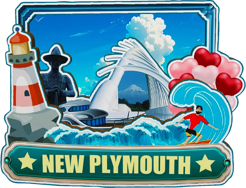 مغناطيس ديكور لـ Plymouth Dunedin Queenstown Wellington Christchurch Auckland New Zealand City Landmark Souvenir #4