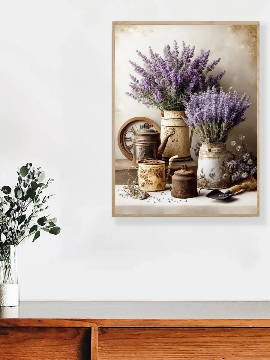 1 Stück 30X40CM/11,8*15,74 Zoll Gartenbau-Lavendel-Kreuzstich-Set DIY-Set 11CT/14CT Vollstickerei Wanddekoration Neuheit – Detail 1