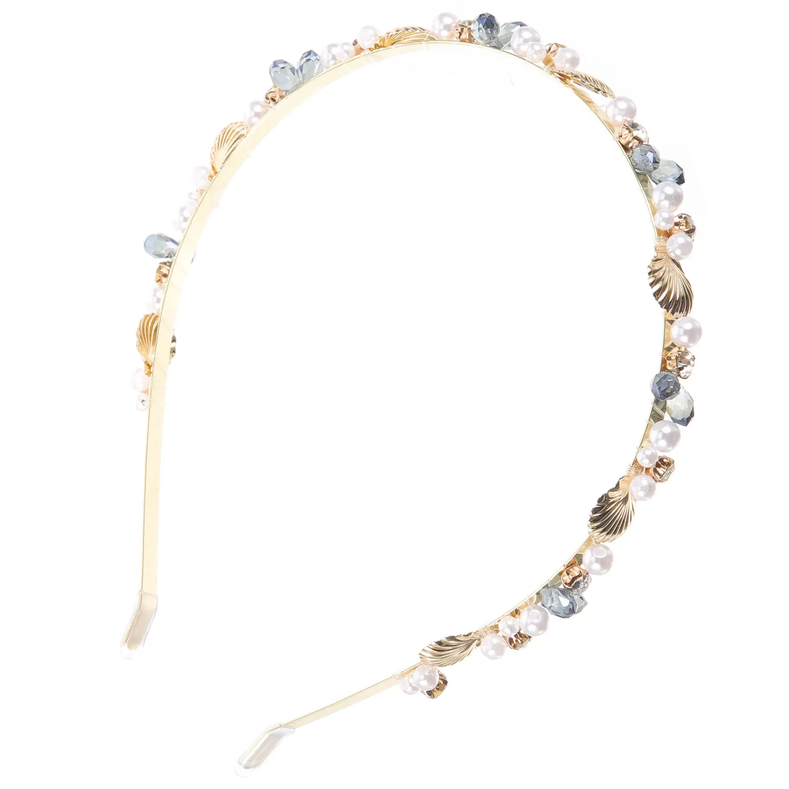 

1pcs Seashell Pearl Hairband Alloy Beach Wedding Headband Bridal Hair Accessories Women Seashell Crown Mermaid Ocean Theme Prom