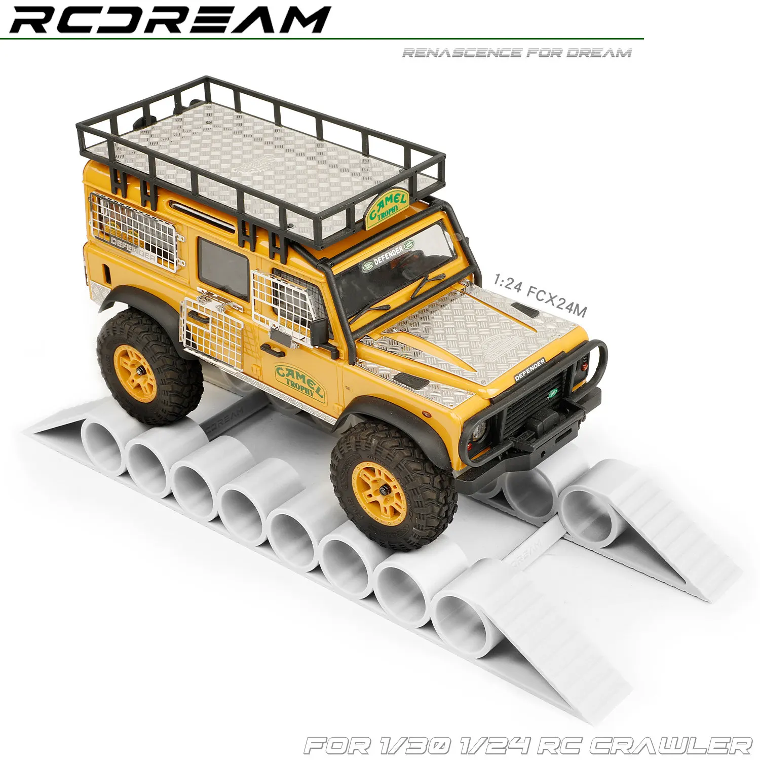 AIRC 1/30 1/24 Bridge Hole Obstacle Off road Track Adjustable SCX30 FCX24M