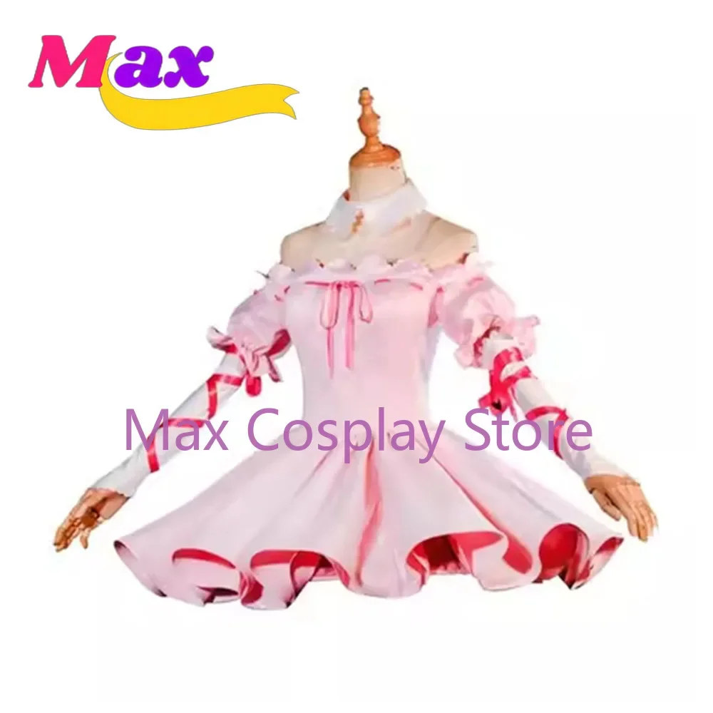 

Max New Tsukiyomi Utau Cosplay Anime Birthday Party Angel Sweet Pink Dress Women Clothing Costume TX