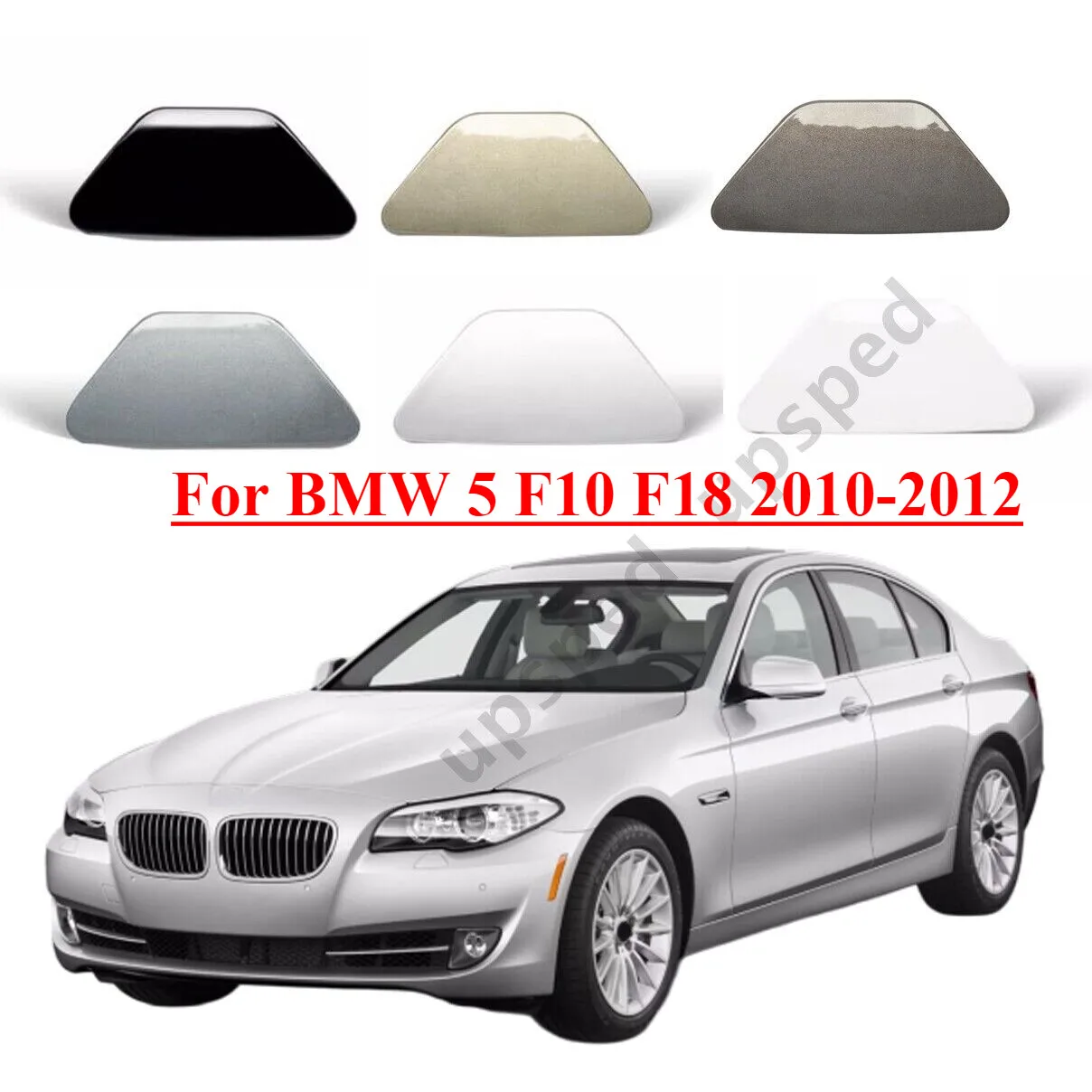 

Front Bumper Headlight Washer Cover Cap For BMW 5 F10 F18 2010-2012 51117246869