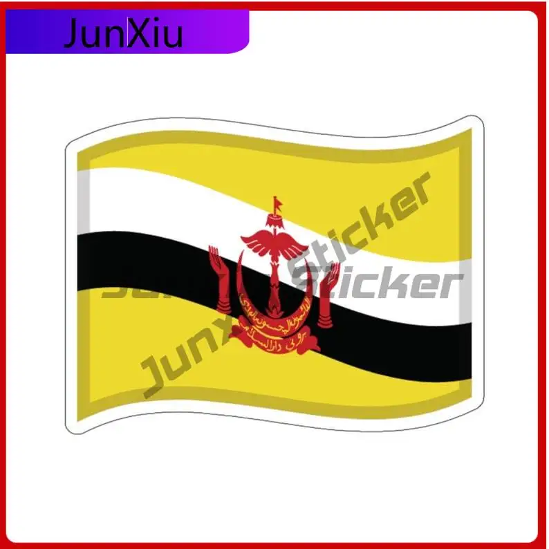 

Brunei Drift Flag Sticker Brunei Decal Accessories Decorations Car Laptop Trolley Case Motorcycle Helmet Wall Phone Phone Case