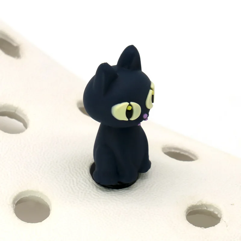 1/15 stücke 3D Halloween Party Horrible Schuh Zubehör Schwarze Katze Geist Hexe Schuh Charms Frau Männer Kinder Pins schnalle Dekorationen – Detail 10
