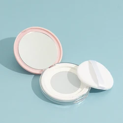 3g Reusable Plastic Empty Powder Case Portable DIY Empty Makeup Container Loose Powder Compact Case with Mirror and Net Sifter