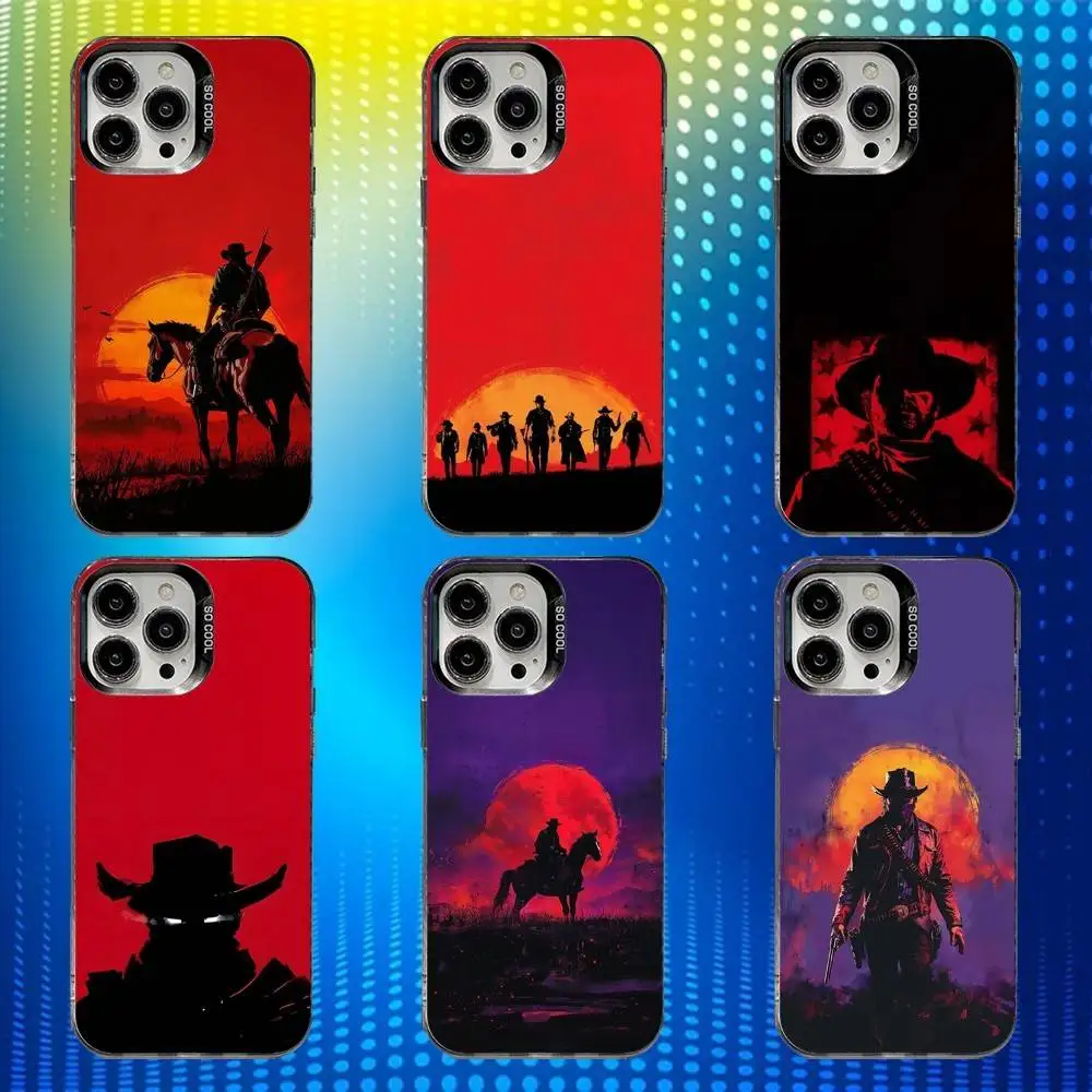 

Red Dead R-Redemption2 Phone Case For iPhone 16,15,14,13,12,11,Mini,Pro,SE,MAX White Matte Shockproof Cover