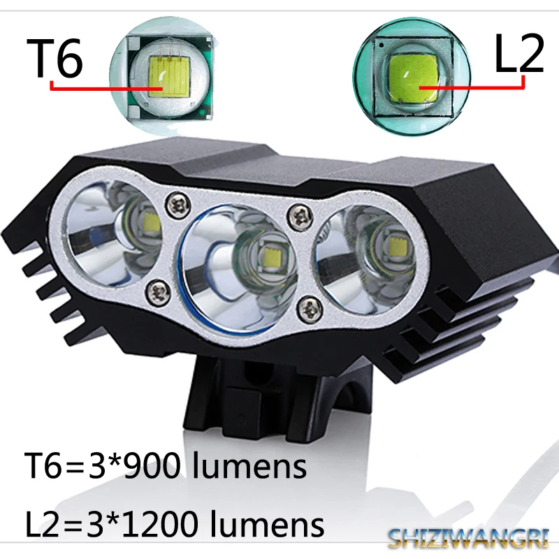 2700 Lumen Super Brightness Bicycle Light USB Owl Bike Handlebar 3xT6 Flashlight Outdoor Night Cycling Front LED Lamp