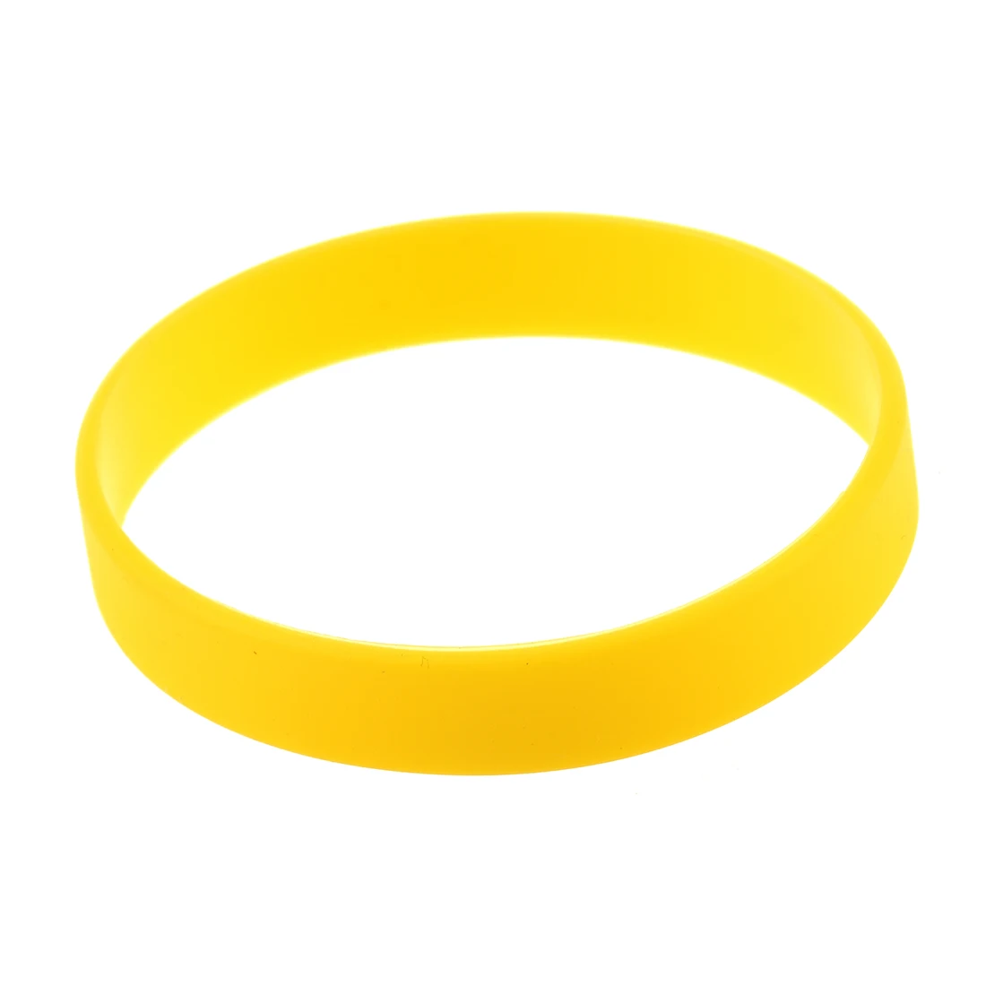 Fashion Silicone Rubber Elasticity Wristband Wrist Band Cuff Bracelet Bangle Yellow