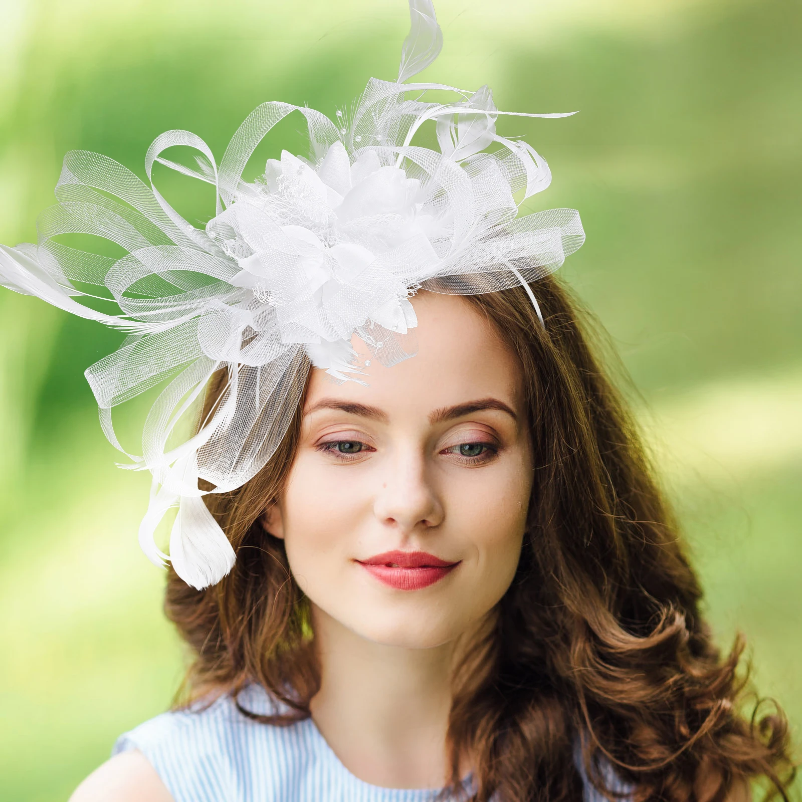 

1pc Bridal Gauze Hair Clip Party Headdress Hairpin Creative Woman Lovely Stage Festival Photo Gauze Hair Clips
