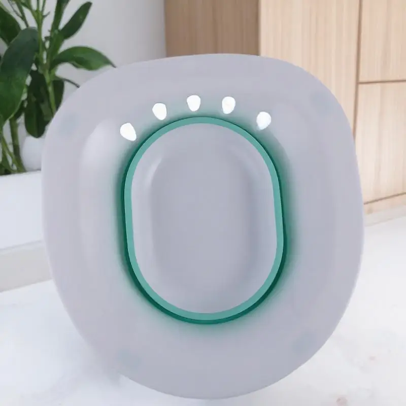 حوض استحمام Sitz قابل للطي لمرحاض الأمهات البالغات والنساء الحوامل غسل قعادة الإناث المحمولة بيديت الورك