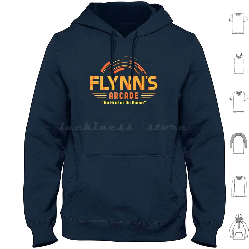 Flynn's Arcade Hoodies Long Sleeve Tron Flynns Flynn Arcade Legacy Grid Race