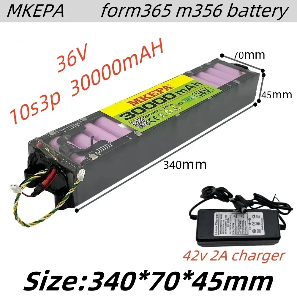 Li-ion Battery 36V 30Ah 48km Suitable For MiJia M365 Scooter Batterypack, Electric Scooter, Waterproof Bluetooth Communication