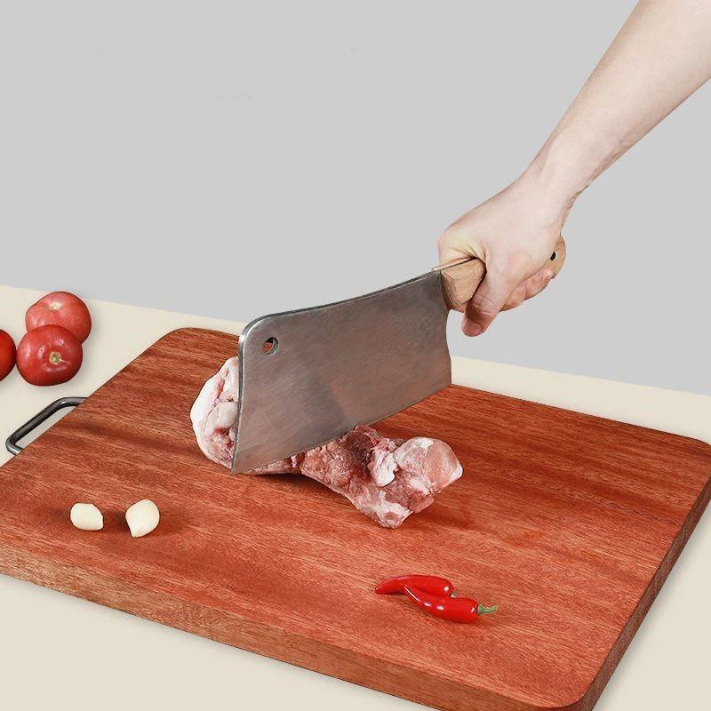 Tuba Iron wood cutting board Cutting board Household rectangular cutting board kitchen commercial extra thick cutting board pier