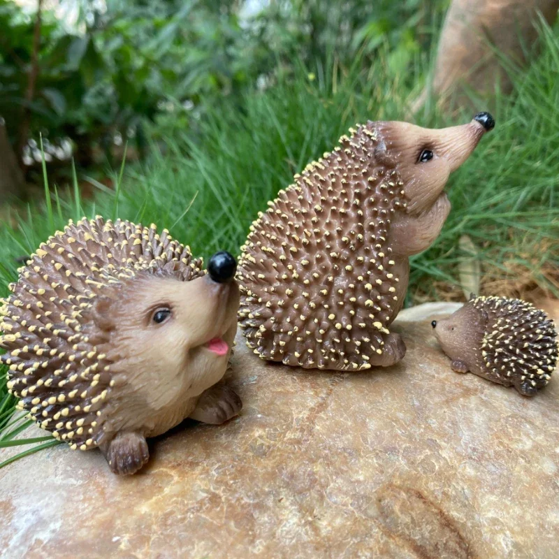 Realistic Hedgehog Model with Spiky Quills for Children's Toy Collection for Animal Lovers' Collection