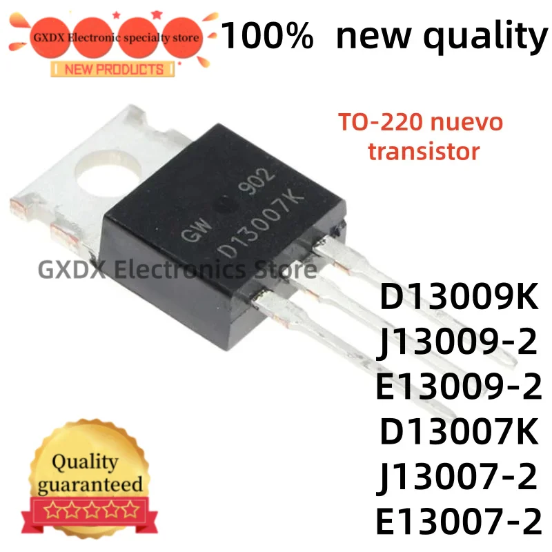 10-20Uds 100% new quality D13009K J13009-2 E13009-2 TO220 D13007K J13007-2 E13007-2 D13009 J13009 E13009 TO-220 Chips
