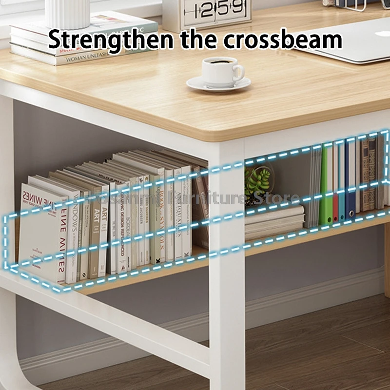 Scrivania minimalista con ripiano portaoggetti e cassetto Set di sedie da scrivania in rete traspirante Mobili per ufficio Set di tavoli e sedie per computer di casa