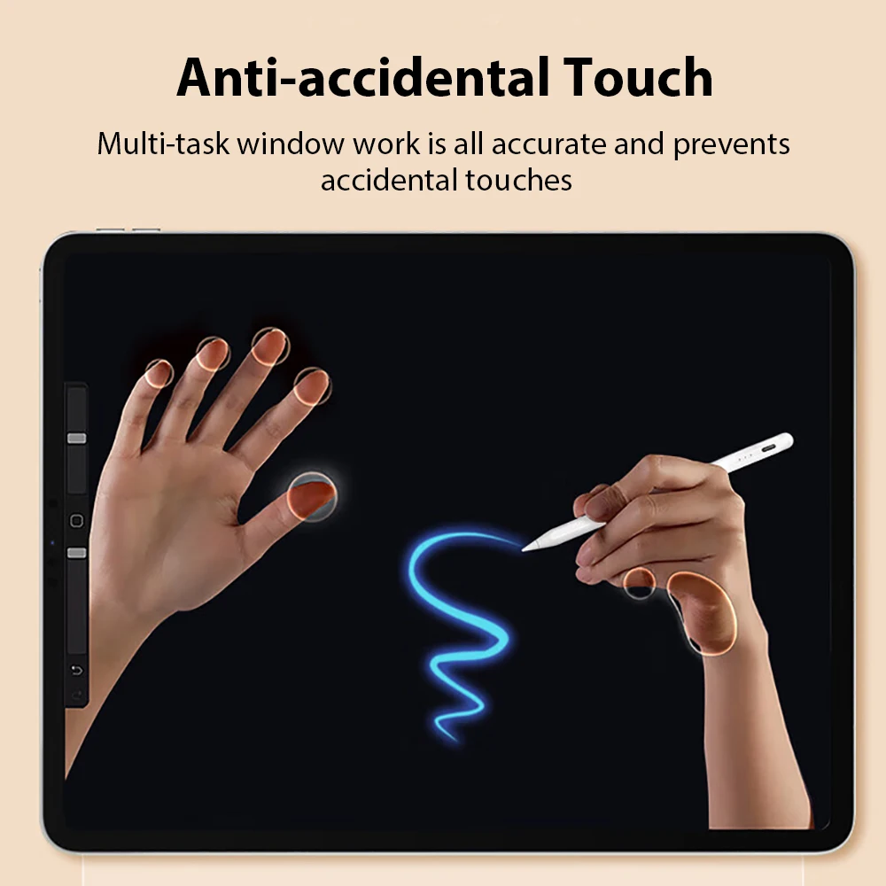 For Apple Pencil For Ipad A16 2025 Pro 11 12.9 13 M3 M4 Stylus Pen Air 6 5 4 3 10th 9th 8th Generation 10.9 Mini 7 6 Touch Pens