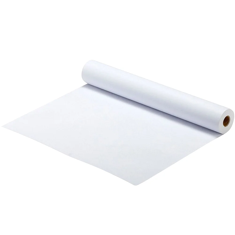 Rollo de papel de dibujo blanco, rollos de papel de pintura para actividades artesanales infantiles y pintura de papel de acuarela (45cm x 10m)