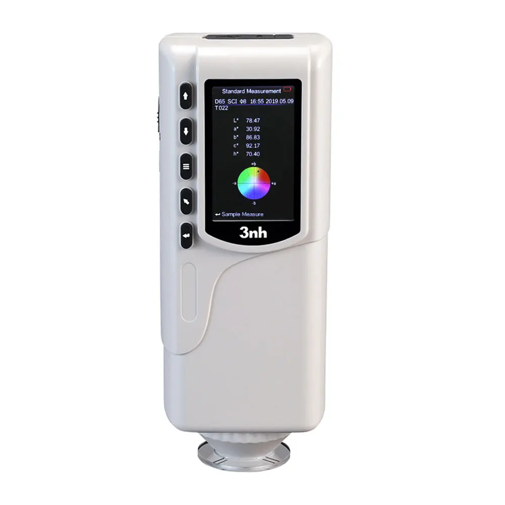 NR60CP Portable Colorimeter 4mm/8mm Switchable Aperture Locating Color Meter Precision Spectrophotometer Color Difference Tester